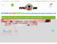 Tablet Screenshot of disfrazjaiak.com